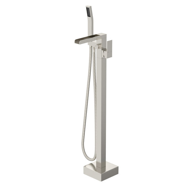 Lordear Freestanding Bathtub Faucet Waterfall Tub Filler Floor Mount Brass Bathroom Faucets with Hand Shower  from Lordear