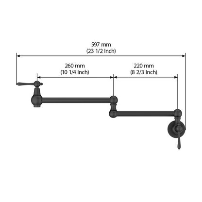 Lordear Brass Wall Mount Folding Lever Kitchen Faucet  from Lordear
