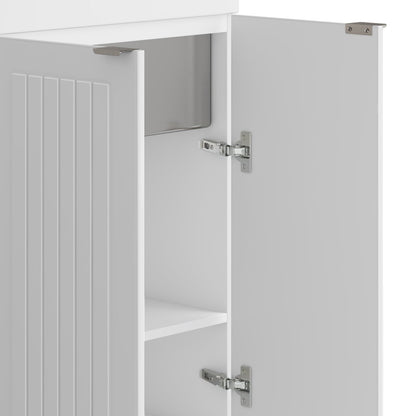 All-in-One Utility 10-inch Deep Stainless Steel Sink & 24/28-inch Pure White Laundry Cabinet With Faucet  from Lordear