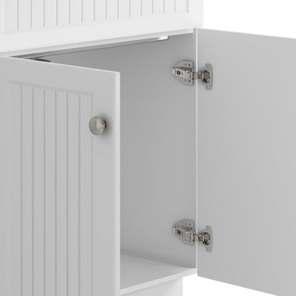 28in  Stainless Steel White Laundry Cabinet with Faucet and Sink  from Lordear