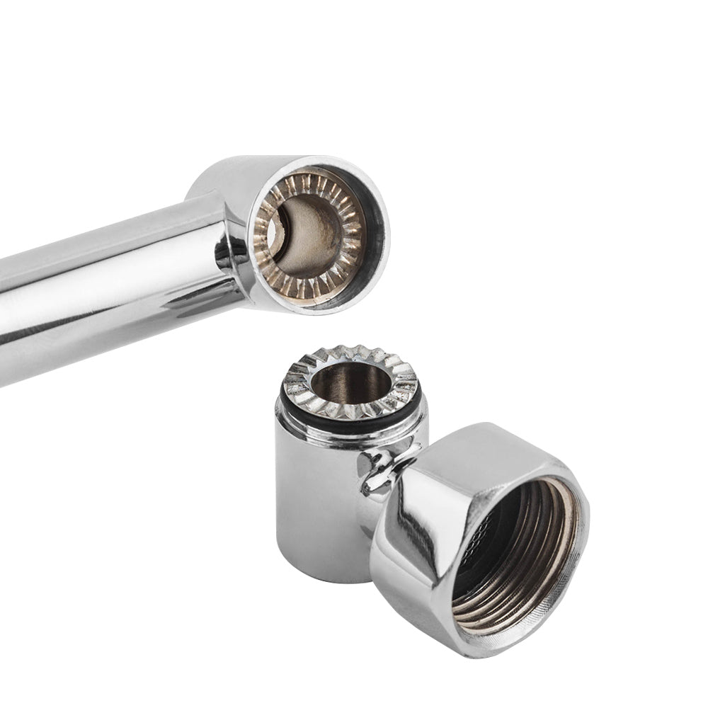 Lordear 11" Brass Wall Mounted Adjustable Chrome Rainfall Shower Head Extender Arm  from Lordear
