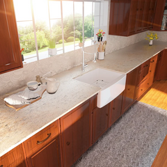 Lordear 24'' Ceramic White Apron Front Single Bowl Farmhouse Kitchen Sink  from Lordear