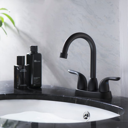 Lordear Brass Deck Mount Dual Handle Bathroom Faucet  from Lordear