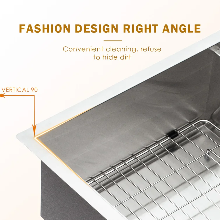 Lordear Stainless Steel Double Bowl Undermount Low Divide Kitchen Sink  from Lordear
