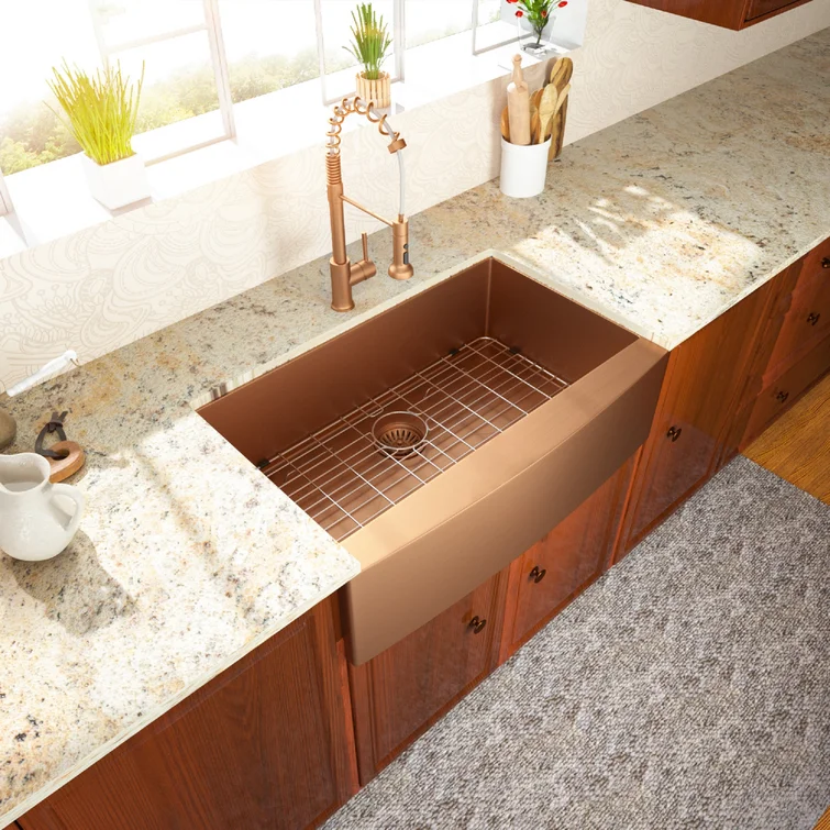Lordear 36" x 21" Stainless Steel Apron Front Single Bowl Farmhouse Kitchen Sink  from Lordear