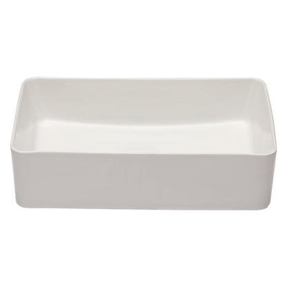 Lordear 21" x 14" White Ceramic Countertop Rectangular Vessel Bathroom Sink  from Lordear