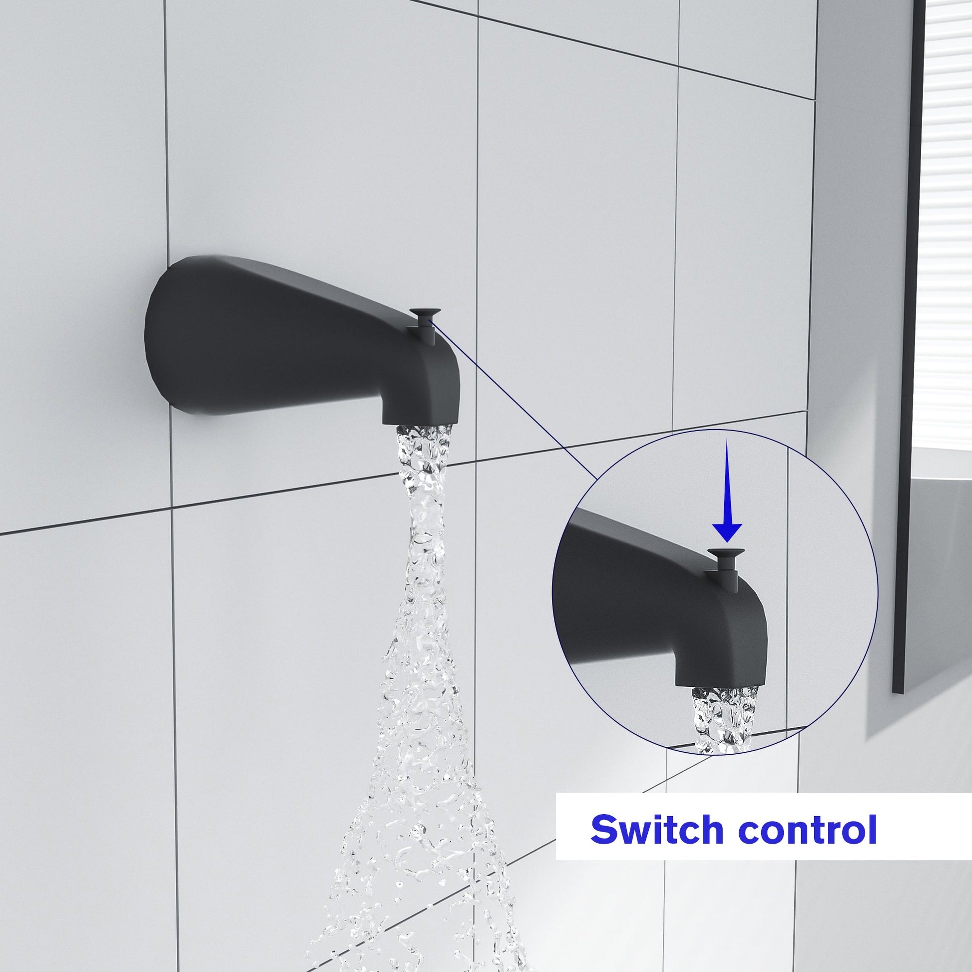 Lordear 10" Stainless Steel Wall Mounted Round Rainfall Shower Head with Bathroom Faucet  from Lordear