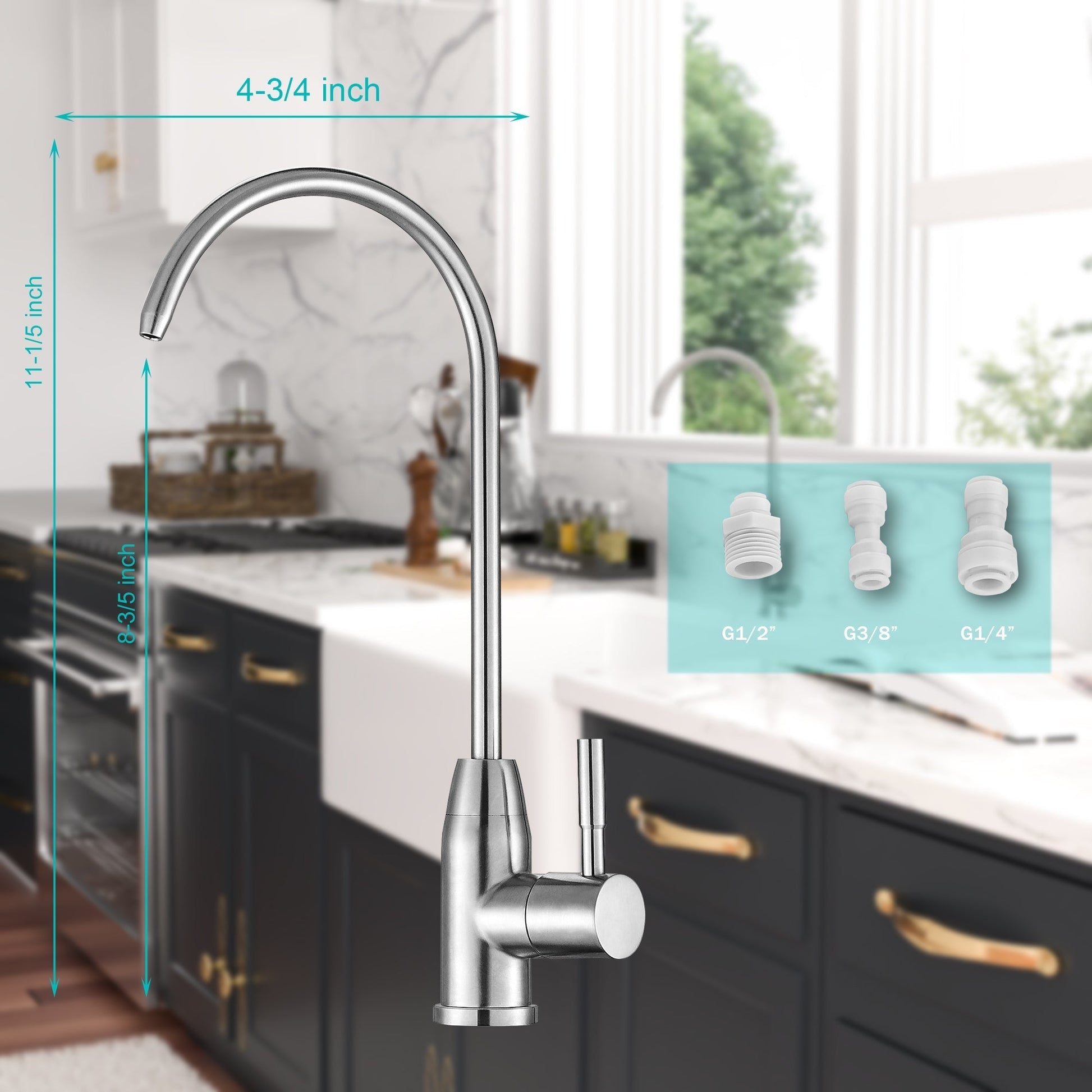 Lordear ‎Brass 360 Degree Rotating Booster Filter Kitchen Faucet  from Lordear