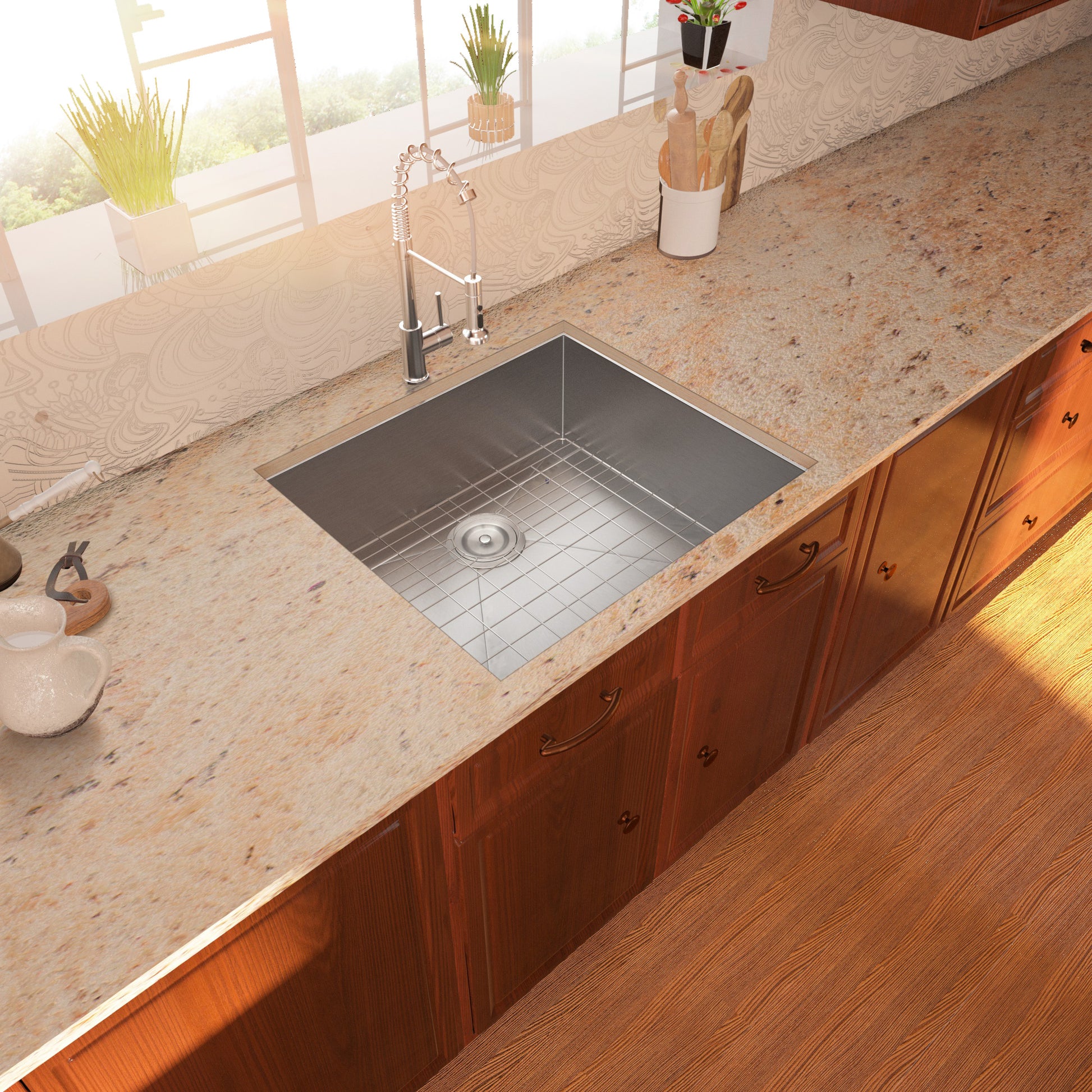 Lordear 25" Stainless Steel Undermount Single Bowl Kitchen Sink  from Lordear