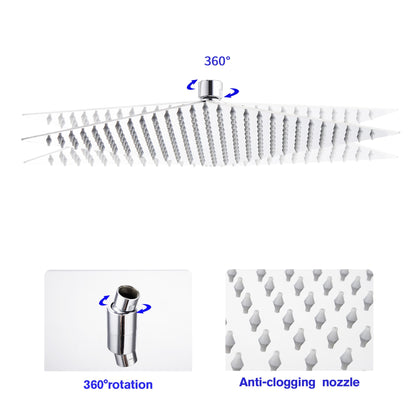 16 Inch Rainfall Shower Head Dripping Full Body Coverage Stainless Steel | 12 Inch Shower System, big sale, Black Friday, Rain Shower Head, Rainfall Shower, Rainfall Shower Head, Rainfall Shower Head Dripping, Shower, Shower Faucets & Systems, Shower Head, Shower Heads, Shower Room, shower time, Square Shower Head | Lordear