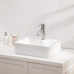 Lordear 19" x 15" White Ceramic Rectangle Vessel Bathroom Sink  from Lordear