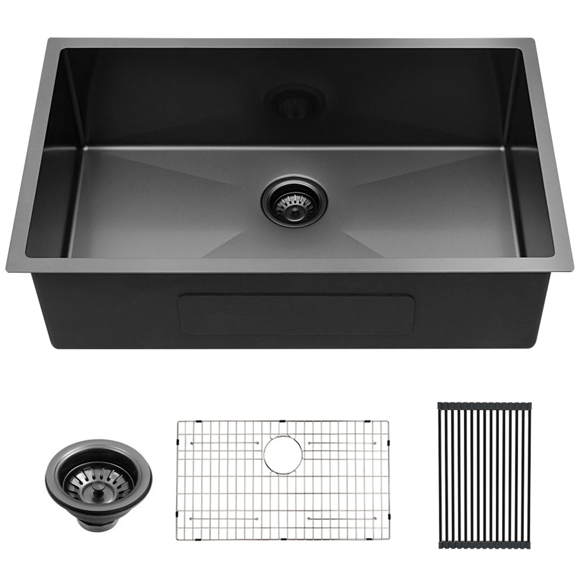 Lordear 28" Stainless Steel Undermount Gunmetal Black Kitchen Sink  from Lordear