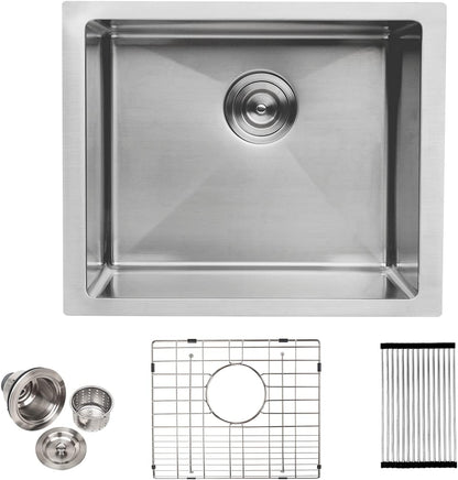 Lordear 23" Stainless Steel Undermount Single Bowl Kitchen Sink  from Lordear
