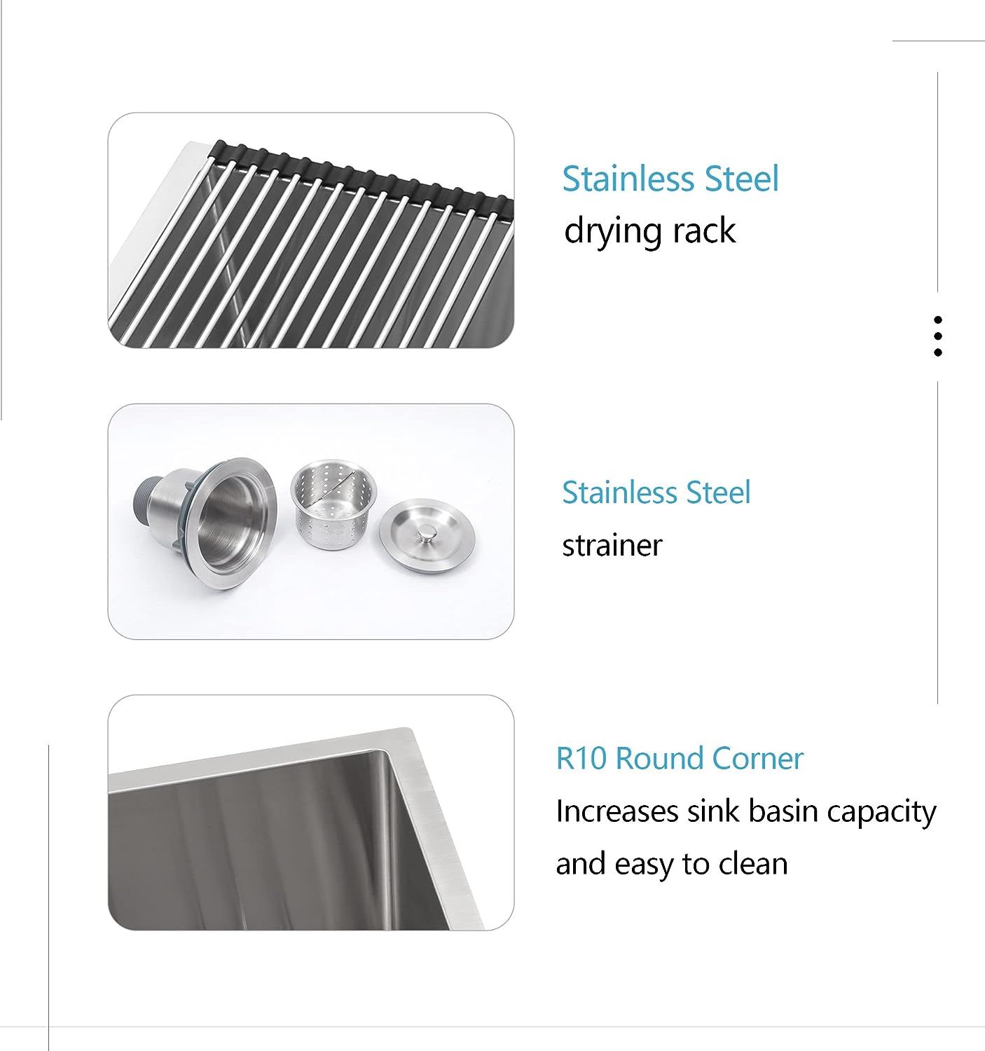 Lordear 27" Stainless Steel Single Bowl Farmhouse Kitchen Sink  from Lordear