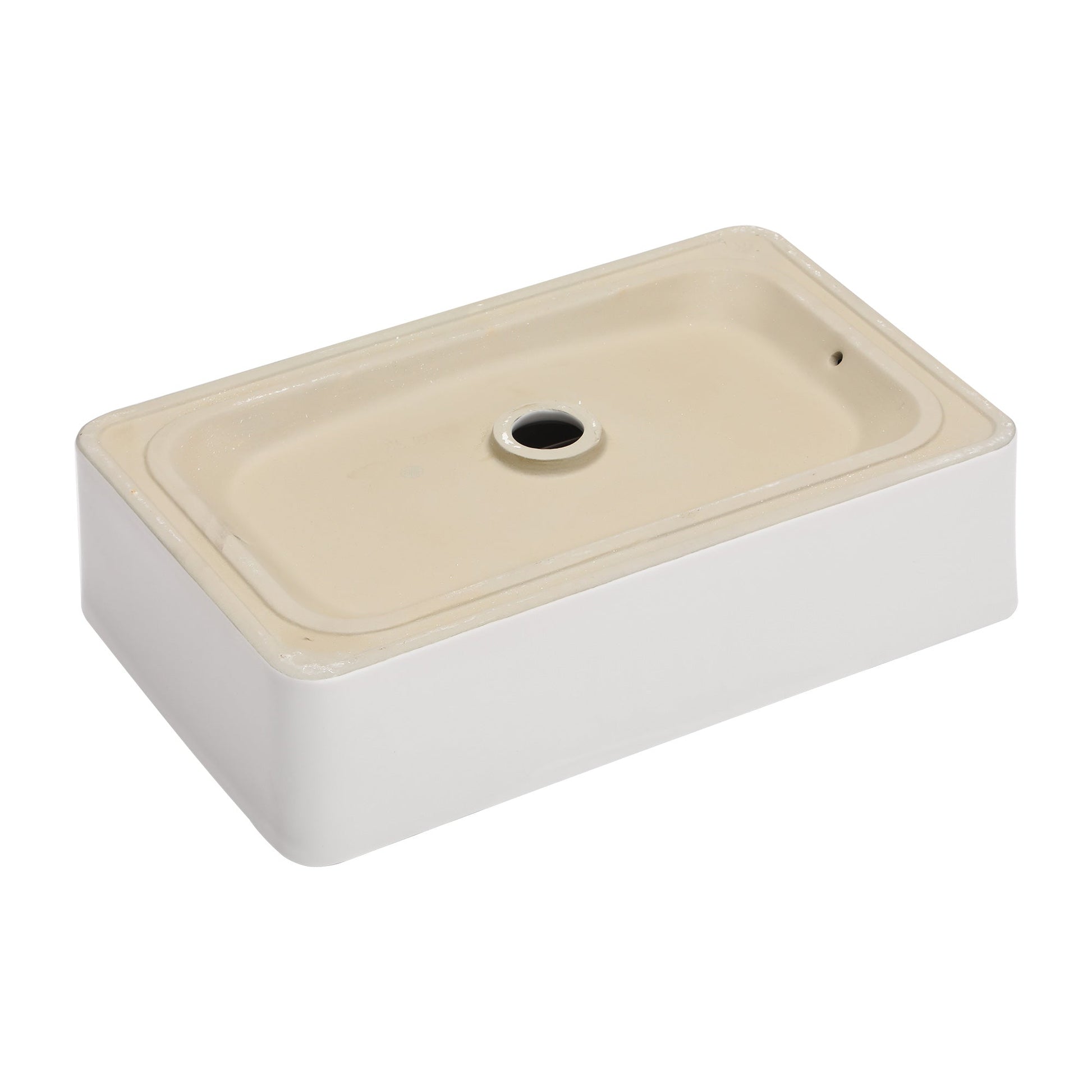 Lordear 21" x 14" White Ceramic Countertop Rectangular Vessel Bathroom Sink  from Lordear