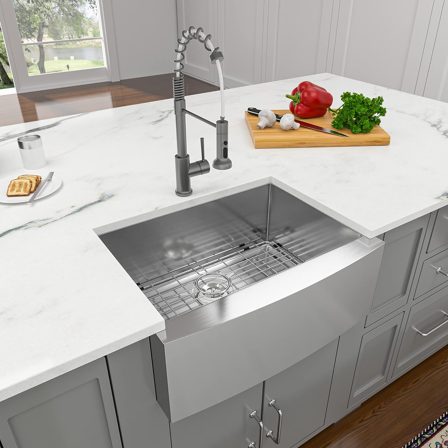 Lordear 27" Stainless Steel Single Bowl Farmhouse Kitchen Sink  from Lordear