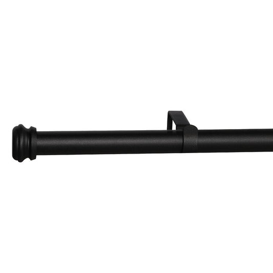 08 Adjustable Single Metal Curtain Rod with Basics End Cap Finials | Adjustable Metal Curtain Rod, Curtain Rod, cylinder, Hot Sale, Metal Curtain Rod, single curtain rod, Telescopic curtain rod | Lordear