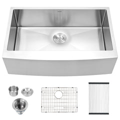 Lordear 30'' x 21'' Stainless Steel Single Bowl Apron Front Farmhouse Kitchen Sink  from Lordear