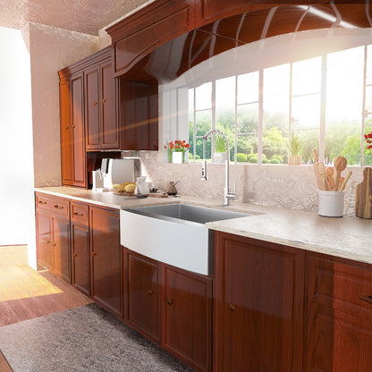 Lordear 33" x 21" Stainless Steel Single Bowl Apron Front Farmhouse Kitchen Sink  from Lordear