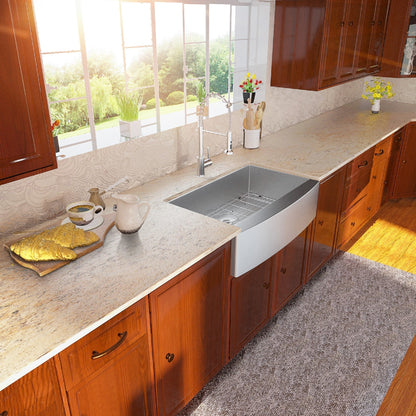 Lordear 36" x 21" Stainless Steel Apron Front Farmhouse Kitchen Sink  from Lordear