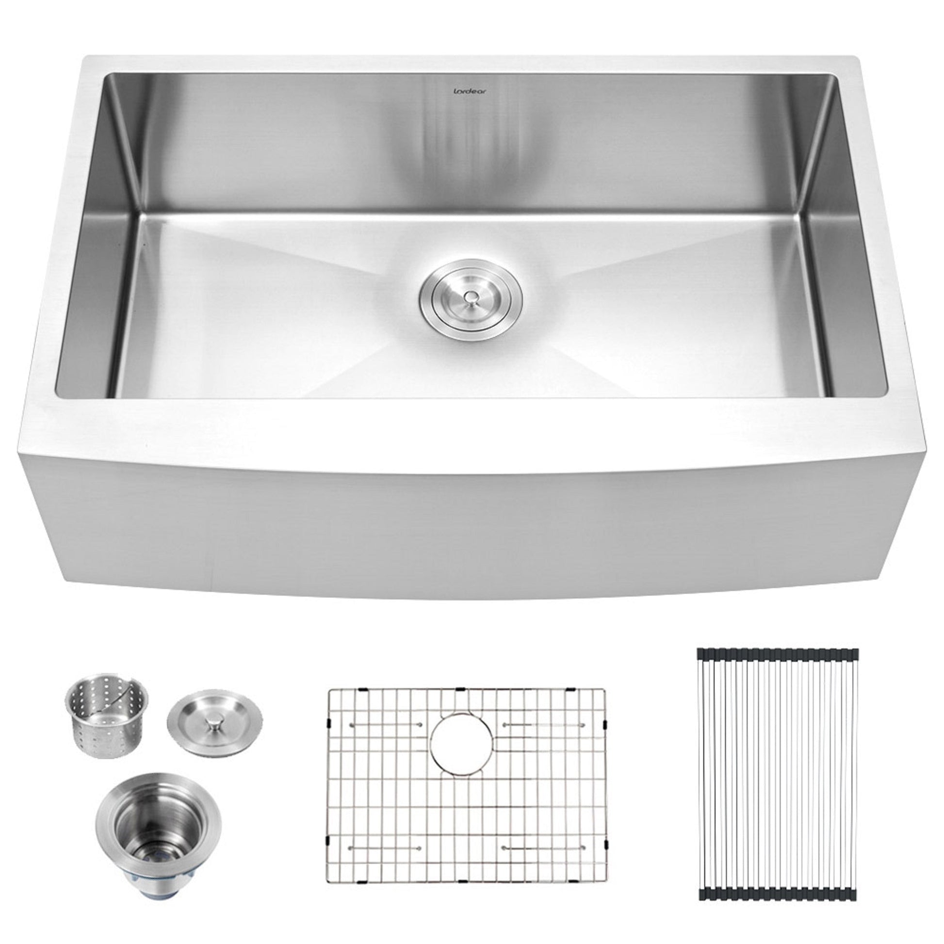 Lordear 36" x 21" Stainless Steel Apron Front Farmhouse Kitchen Sink  from Lordear