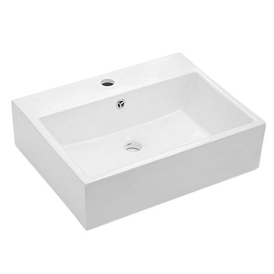 Lordear 20" x 18" White Rectangle Ceramic Wall Mount Bathroom Sink  from Lordear