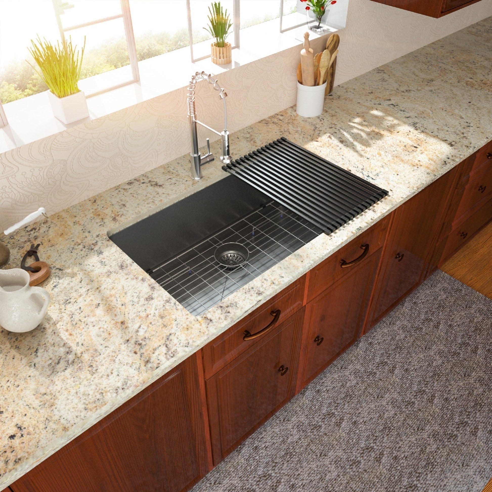 Lordear 30" x 18" Stainless Steel Gunmetal Balck Undermount Kitchen Sink  from Lordear