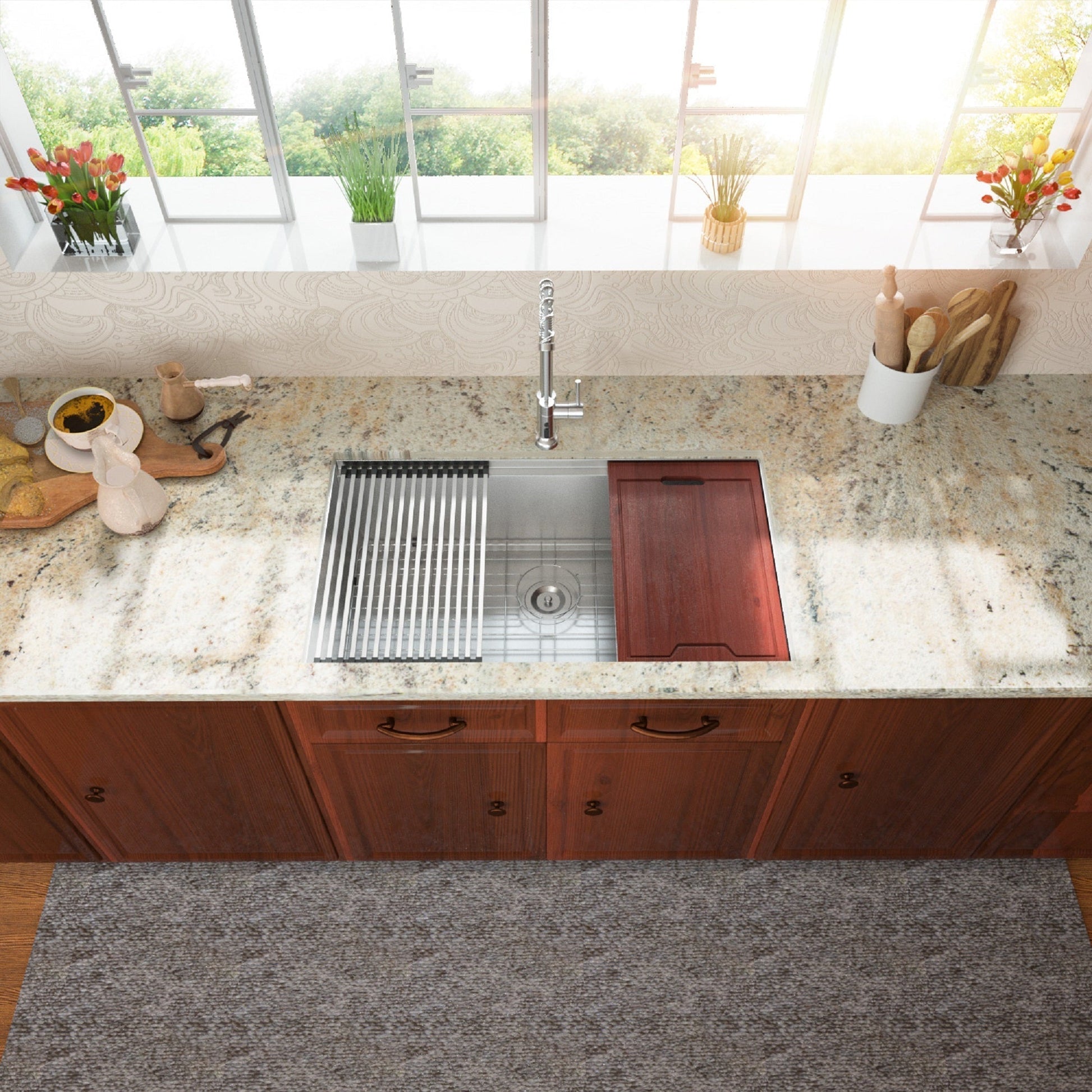 Lordear 30" x 19" Stainless Steel Undermount Workstation Kitchen Sink  from Lordear