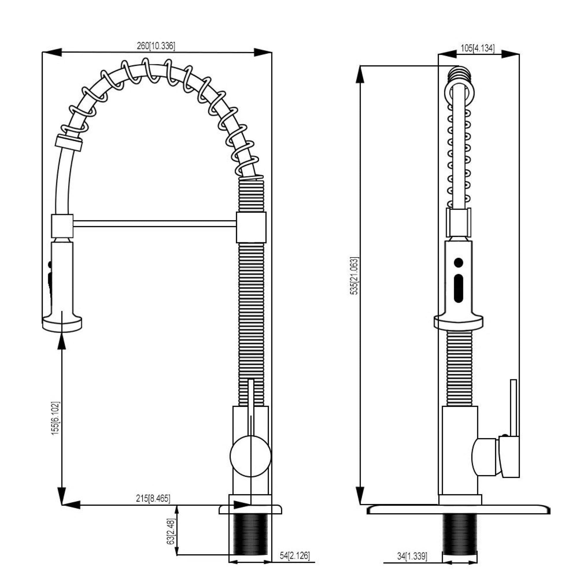 Lordear Stainless Steel Brushed Nickel Single Handle Pull Down Kitchen Faucet  from Lordear